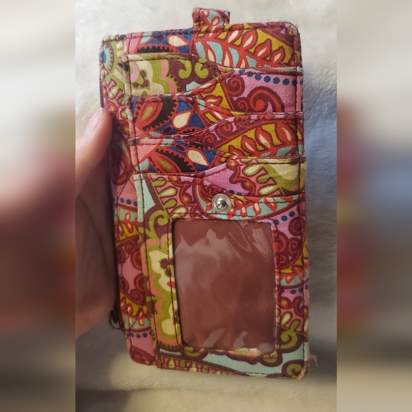 Vera Bradley Floral Colorful Patterned Wallet - Picture 5 of 7